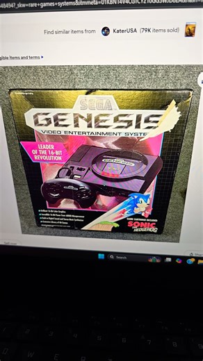 looking at ebay sega genesis with box