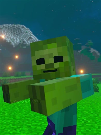 Zombie Helping Villagers 🤔 Minecraft Animation #shorts