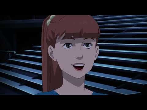 Monster Girl kisses Robot (Rudy) in the cheeks (Invincible S03E02)