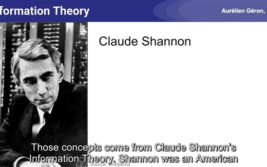 解释Entropy, Cross-Entropy and KL-Divergence by Aurélien Géron（英语字幕）