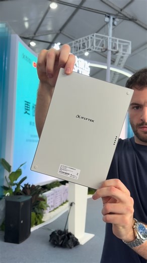 Tech Drop on Instagram: "This is the worlds thinnest e-ink tablet at just 4.2mm thick! 🤯 Its called the AI Note by iFLYTEK and it’s transformed the way I work 🤩 Using it feels just like writing on paper - but with all the benefits of digital technology 🧠 Features: - Realtime translation in 11 languages 🌎 - AI Meeting minutes 💼 - Handwriting to text conversion ✍🏻 - & More! #tech #techfinds #iFLYTEK #iFLYTalent #iFLYTalentChinaTour2025 #amazonfinds #tiktokmademebuyit"