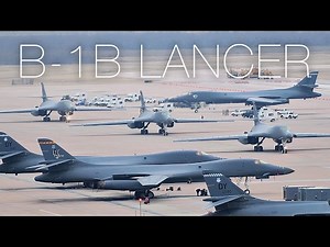B-1B Lancer Strategic Bomber Afterburner Takeoff From Dyess Air Force Base