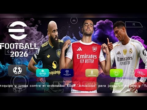 eFootball PES 2026 PPSSPP ORIGINAL ISO DOWNLOAD PES 2026 PSP FULL KITS 26 & TRANSFERS 4K GRAPHICS