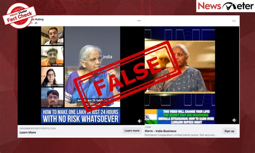 Fact Check: Nirmala Sitharaman endorses investment platforms? No, videos are AI-manipulated