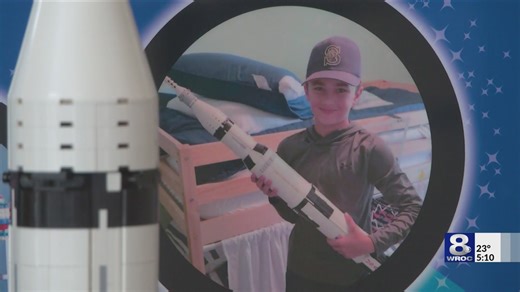 Built at 5, displayed at 11: Rochester boy’s LEGO rocket at RMSC
