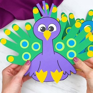 48 reactions · 33 shares | HANDPRINT PEACOCK CRAFT- 連...