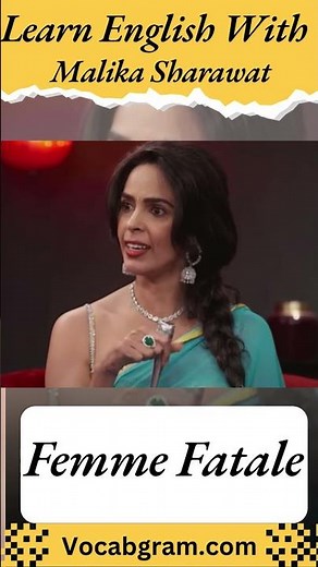 Femme Fatale Meaning - Learn English With Celebrities #vocabs #english #englishvocabmastery