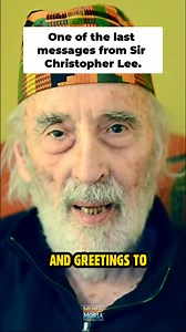 One of the last messages from Sir Christopher Lee. 🔥❤ #LOTR #MiddleEarth #tolkien #christopherlee #lordoftherings | The Memes Of Moria