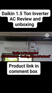 4K views · 147 shares | Daikin 1.5 Ton 3 Star Inverter AC Review and unboxing#daikinairconditioning #DaikinReview #DaikinInverterAC WATCH FULL VIDEO ON MY YOUTUBE CHANEL link in comment box..... | Er Muhammad Miyaji | Facebook
