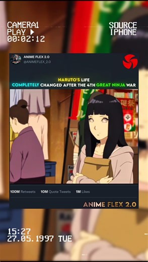 HOW HINATA'S LIFE🌺 COMPLETELY CHANGED AFTER THE FOURTH GREAT NINJA WAR 🥰❤ #naruto #narutoshippuden