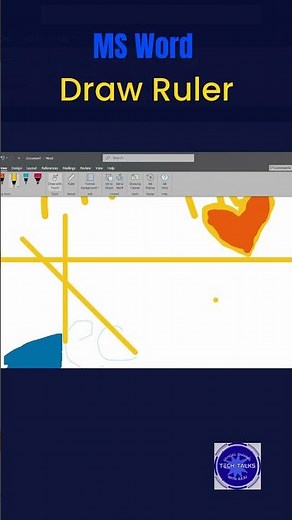 MS Word లో Draw Ruler | 1 Minute Shortcut Trick | Tech Talks With Raju