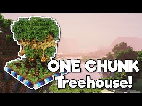 Minecraft: Treehouse in ONE CHUNK! [Tutorial]