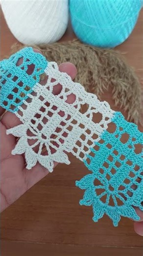 Super Easy & Stylish! Two Color Crochet Edging for Towels #trending