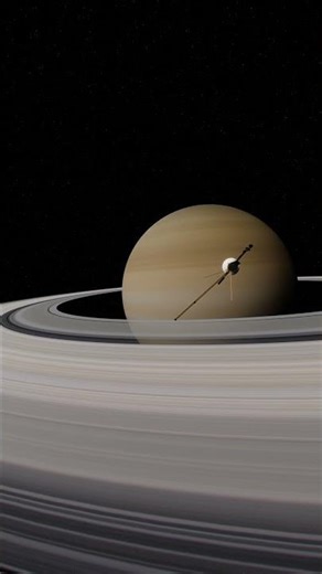 Voyager Passing Saturn (1980) | 3D Animation #nasa