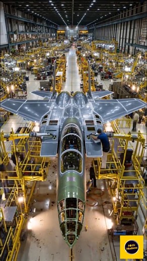 Mach 2.5, 22 Missile Stations, Digital Brain–The Insane F-15EX Eagle Assembly ! #shorts #shortsfeed