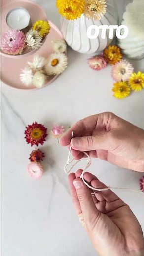 DIY Blumengirlande: Das Deko-Piece zum Verlieben 💮 🏵️ 🌸