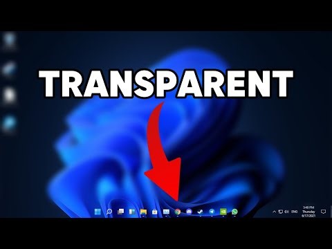 How to make your taskbar TRANSPARENT on Windows 11 l TranslucentTB