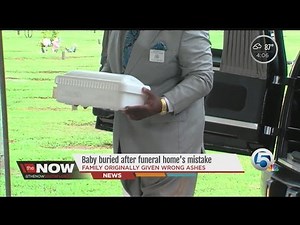 Baby buried after funeral home's mistake