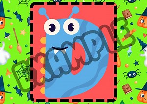 Halloween Monster Alphabet Print: ABC Nursery Learning Poster (digital Download) - Etsy UK