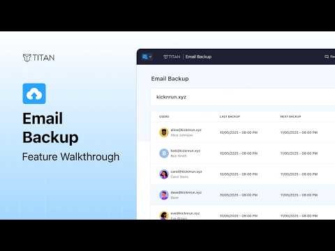 Never Lose Emails Again | Titan Email Backup Walkthrough