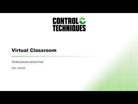 Virtual Classroom: MCh HMI and Machine Control Studio