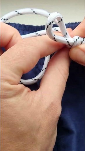 How to tie a drawstring on pants #knot #diy#rope