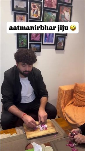 When aatmanirbhar jiju comes home, self-service mode ON 😌