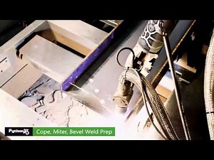 Cope, Miter, Bevel Weld Prep - PythonX Beam Line Video - PythonX