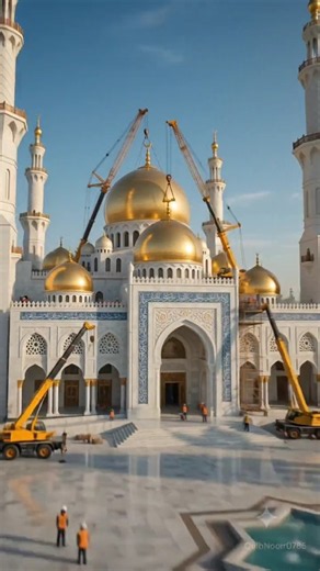 🕌 Building a Dream Mosque from Scratch! 😍 | Stunning Islamic Architecture #Shorts