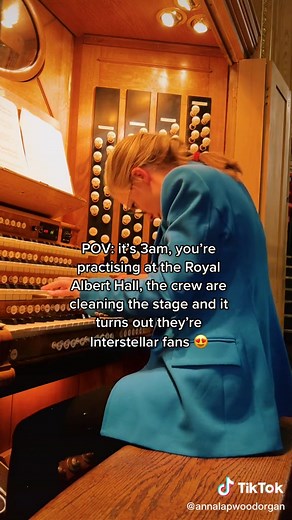 This made my heart very happy @Royal Albert Hall 😍 #organ #organist #pipeorgan #interstellar #hanszimmer #filmmusic #organtok #classicalmusic