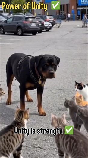 Power of unity 😃🤭🤣/Unity is strength 😃/Dog and Cat #education #unity #power #youtubeshorts #shorts