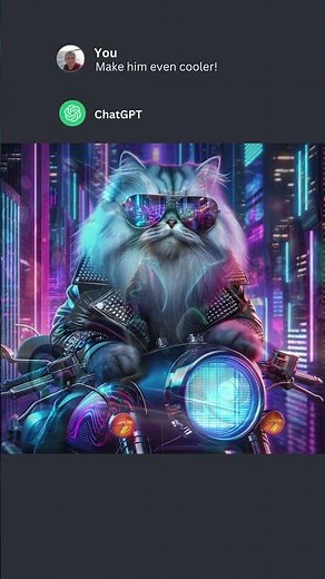 AI Magic: Watch a Simple Cat Transform into a Cosmic Wonder with ChatGPT