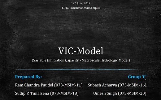VIC_Model Overview Variable Infiltration Capacity