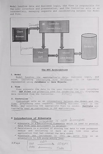 J2EE unit 4:- EJB Introduction of MVC Architecture, Hibernate #ejb #hibernate #mvc #mvcarchitecture