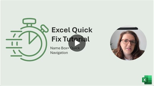 Scrolling to row 800? Nope. Use the Name Box in Excel to jump anywhere instantly. In today s Quick Fix, I ll show you how to navigate workbooks using the Name Box. Watch, then try it: jump to… | Denise Tsamouris MOS, CSM, SSM, M.Ed