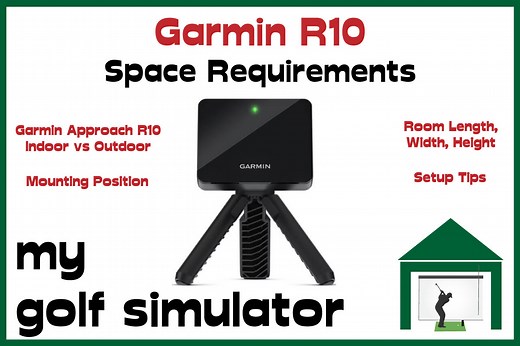 Garmin R10 Space Requirements - Length, Width and Height | My Golf Simulator