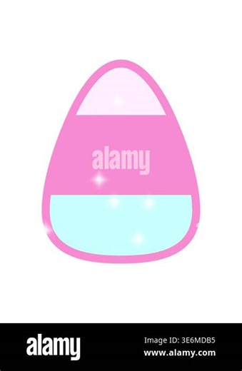 glitter effect animation of candy corn cartoon Stock Video Footage - Alamy