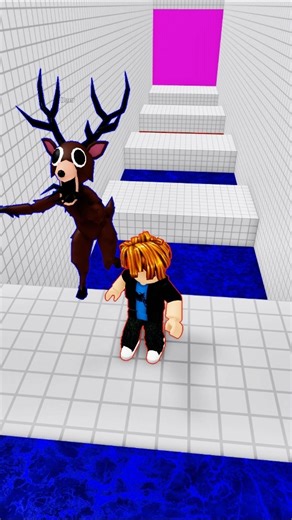 Bacon and Deer play teamwork Obby colour code #shorts #roblox #robloxshorts #obby