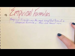 Empirical Formulas