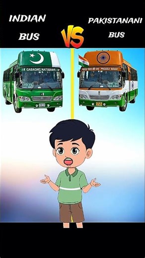 Indian bus 🆚 Pakistani bus ❓#shorts #youtubeshorts #trendingshorts #comperison
