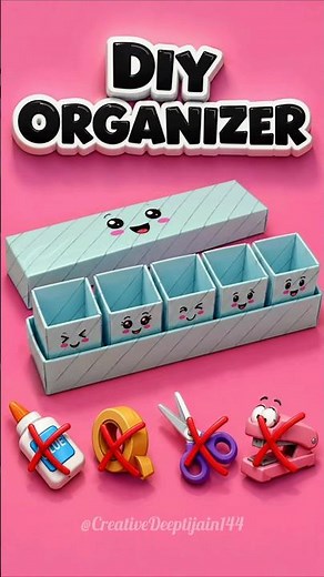 DIY Organizer | Origami Organizer | (No Glue, No Scissors) | Paper Crafts | #organizer #origamicraft