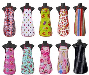 Adult Waterproof Plastic Apron 9 Classic Designs Bright Colour 1st Class Post - Etsy UK