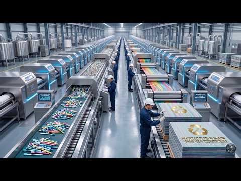 How Used Toothbrushes Are Recycled Into Plastic Boards | Factory Process
