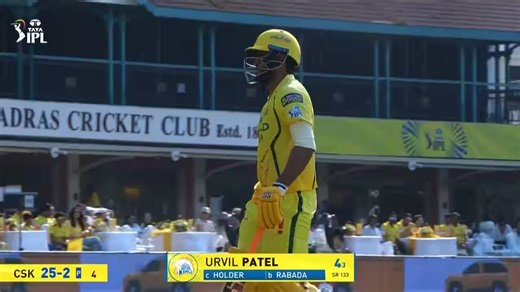 IPL 2026 M37: CSK vs GT - Urvil Patel Wicket | IPL Videos, Highlights & Latest Updates
