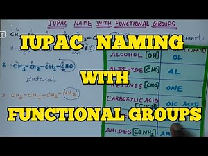 IUPAC NAMING WITH FUNCTIONAL GROUPS.Explanation in tamil