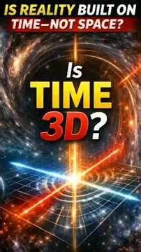 #IsTime3D? What If Reality Is Built on Time—Not Space
