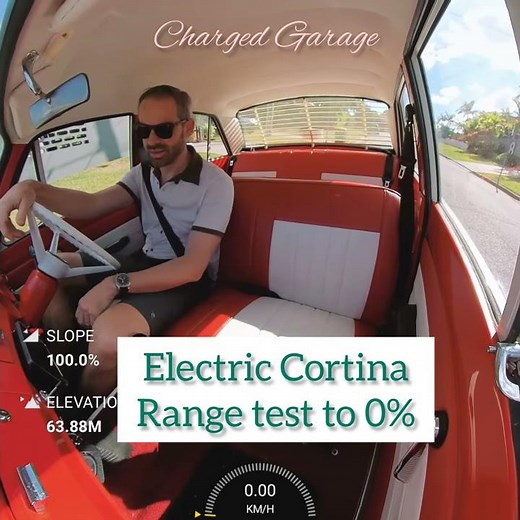 Classic electric car conversion - Ford Cortina EV Range Test