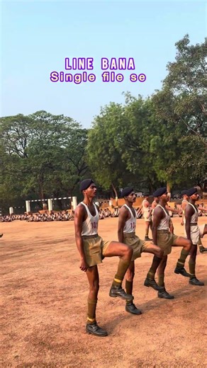 Single file se line bana #drillpractice #trainingcenter #newrecruits #militarypolice #josh @YouTube