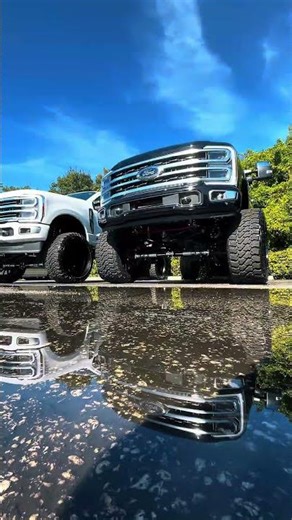Ford F250 Platinum 10” lift with FabTech DirtLogic 4.0 remote res Coilovers Fuel Forged Wheels #772