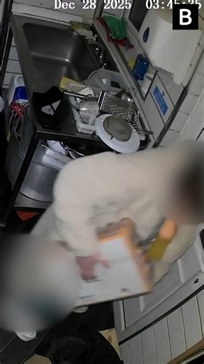 A burger spot has been burgled twice in one night with a woman in a robe caught on CCTV snatching a crate of Irn-Bru. The gown-clad thief was the third person to enter the smashed in takeaway. It was the second of two separate burglaries with both being investigated separately. The cosy suspect entered the burger spot through the broken glass door which was smashed in by two male suspects. The double burglary took place at Smashed Out on Ribbleton Lane, Preston, as reported by NeedToKnow. Around